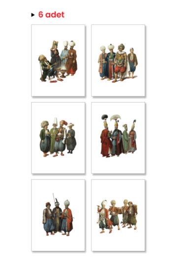 Osmanlı Kartpostal 6'lı
